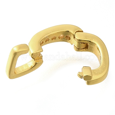 925 серебряная застежка-замочек «Твистер» с микропаве и кубическим цирконием. STER-U006-09G-1