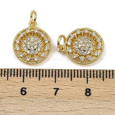 Латунные микро проложить кубического циркония подвески KK-I358-063G-D-1