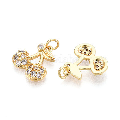 Латунные микро проложить кубического циркония подвески KK-N265-29G-1
