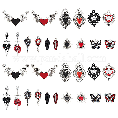 32шт 16 стиля подвески из сплава с эмалью FIND-ME0001-97-1