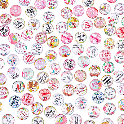 1 пакетик стеклянных кабошонов GGLA-PH0001-41A-1