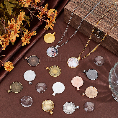 30шт 10 цвета сплава подвеска кабошон настройки FIND-PH0025-82-1