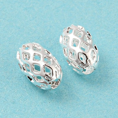 Латунные филигранные бусы KK-H737-8x5mm-S-1