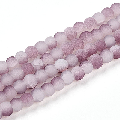 Стеклянные бусины кракле GLAA-N009-4mm-05-1