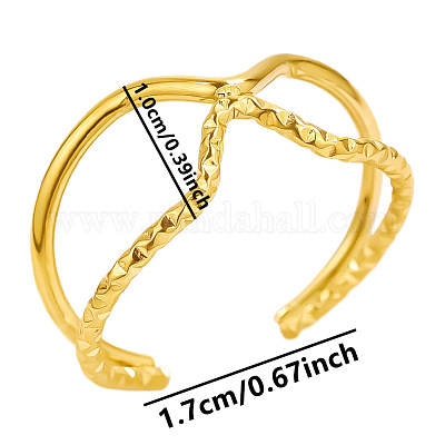 Стильные регулируемые нерегулярные манжеты из нержавеющей стали с открытыми кольцами AM4339-2-1