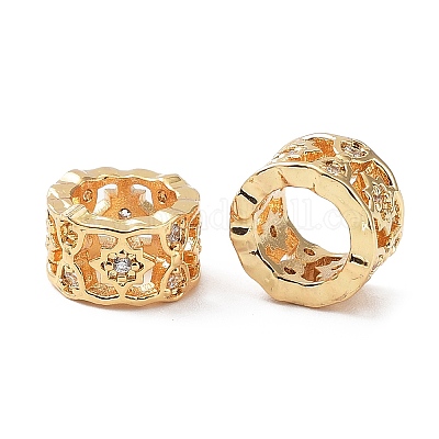 Латунные микро проложить Цирконий Европейский бисером KK-A189-14G-1