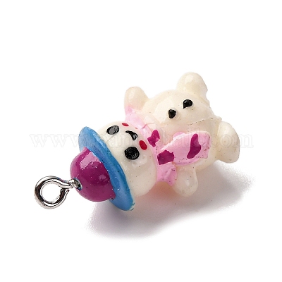 Рождественские подвески из непрозрачной смолы RESI-H039-01P-06-1