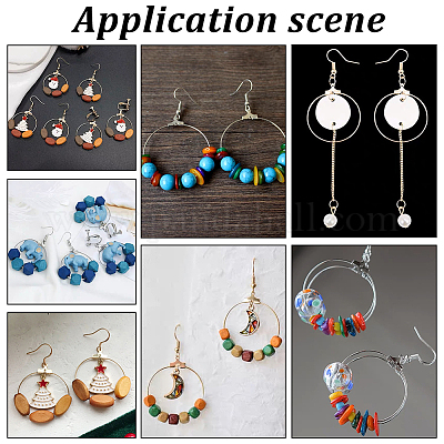 Фурнитура для сережек-колец из нержавеющей стали 304 STAS-UN0018-17P-1