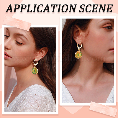 30 шт. фурнитура для сережек из нержавеющей стали 304 EJEW-AB00017-1