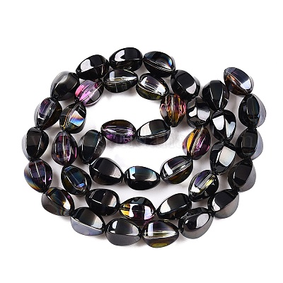 Стеклянные бусины с гальваническим покрытием &nbsp;EGLA-T028-01P-1