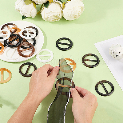 20 шт. пряжки-регуляторы из смолы с тремя скользящими фиксаторами FIND-GF0008-12E-1