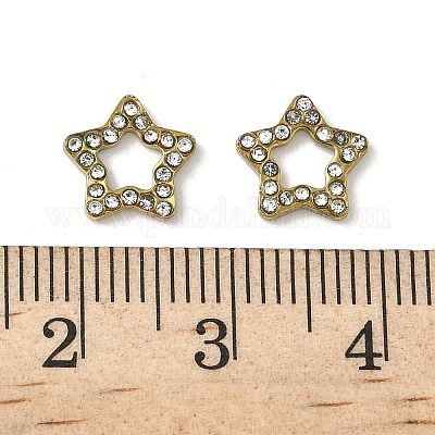 Кабошоны из стразов из нержавеющей стали 304 STAS-A057-04G-E02-1