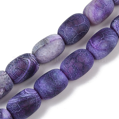 Естественные выветрившиеся агатовые бусины G-NH0047-B04-02-1