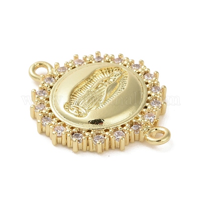 Религиозные латунные подвески с микро-паве и прозрачным фианитом KK-H466-10G-02-1