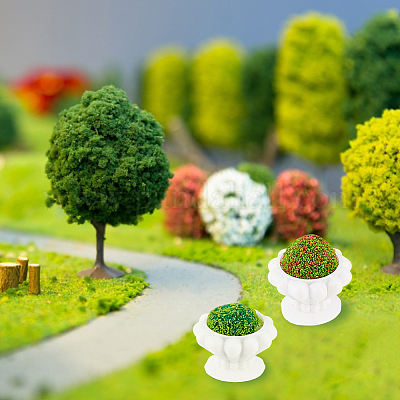 8шт 4 стиля имитация клумбы из смолы AJEW-GO0001-71-1