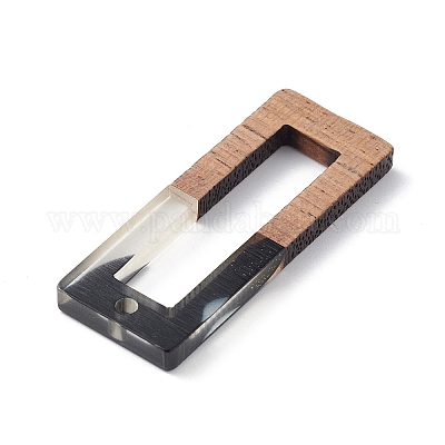 Подвески из перламутровой смолы и орехового дерева WOOD-C016-01D-1