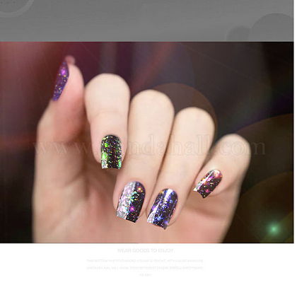 カメレオンの色の変更ネイルアートマジックミラーパウダー 星がいっぱいだった Diyネイルアートデコレーションがメイクアップ カラフル 0 2mm 約0 2 G ボックスの通販 Jp Pandahall Com