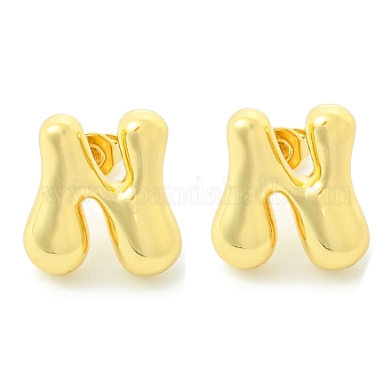 Серьги из латуни с покрытием стойки EJEW-S222-01G-N-1