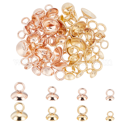 48 шт. 8 стиля 201 и 304 нержавеющая сталь бусины колпачки подвески STAS-UN0030-27-1