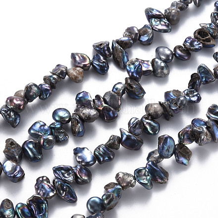 Chapelets de perles en Keshi naturel PEAR-S021-178D-03-1