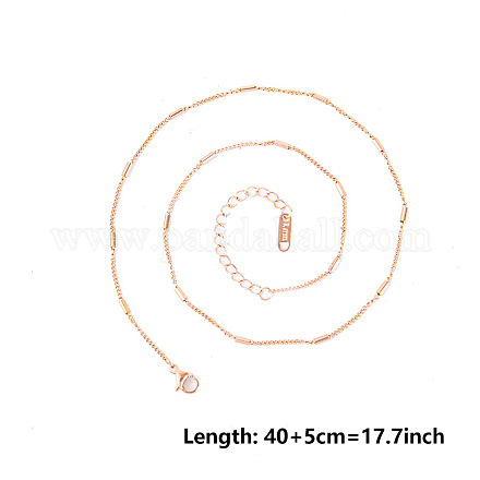 2 мм унисекс 304 нержавеющая сталь панцирные цепочки ожерелья с трубкой IM8182-3-1