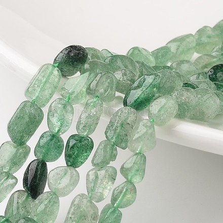 Vert fraise quartz brins de perles naturelles G-M347-10-1