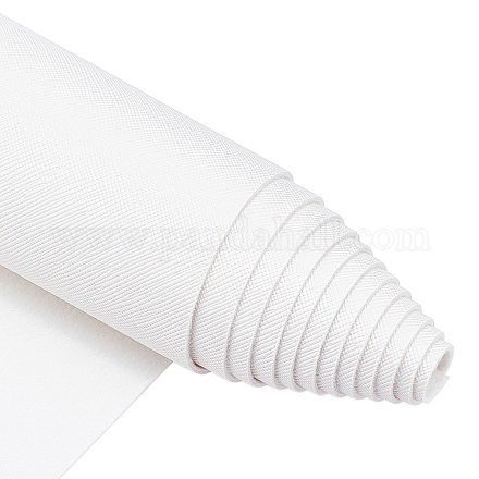 模造革生地  衣類用アクセサリー  ホワイト  135x30x0.12cm DIY-WH0221-23E-1