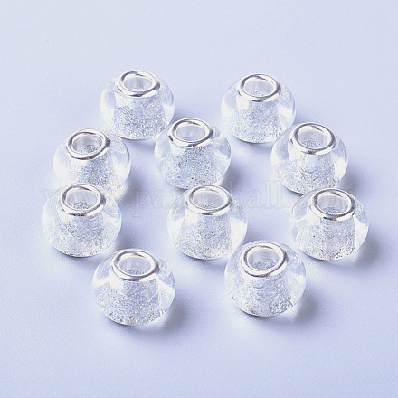 Glass European Beads GLAA-F082-A19-1