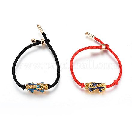Bracelets réglables en nylon BJEW-L639-08-1