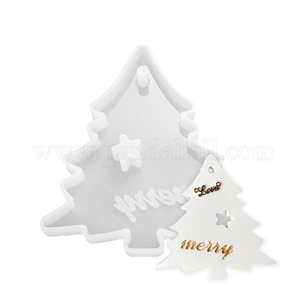 Moldes de silicona colgante de árbol de navidad DIY-F114-32-1