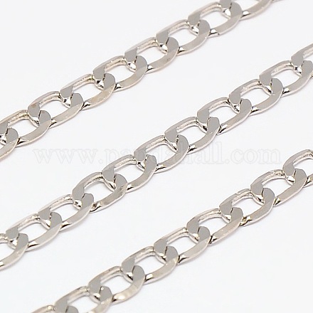 Electroplate Brass Twisted Chains Curb Chains CHC-L013-01P-1