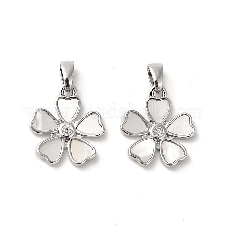 Латунные подвески из ракушек KK-P260-16P-1