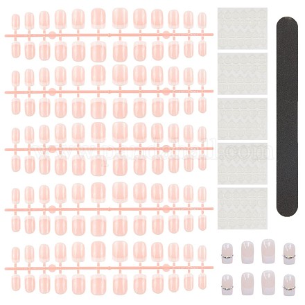 Abs plástico francés puntas de uñas postizas sin costura MRMJ-S035-097-1