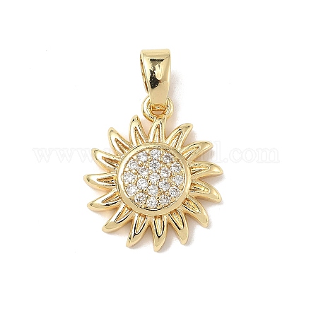 Латунные микро проложить кубического циркония подвески ZIRC-I356-16G-01-1