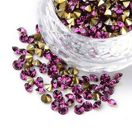 Grade AAA Pointed Back Resin Rhinestones CRES-R120-3.5mm-25-1