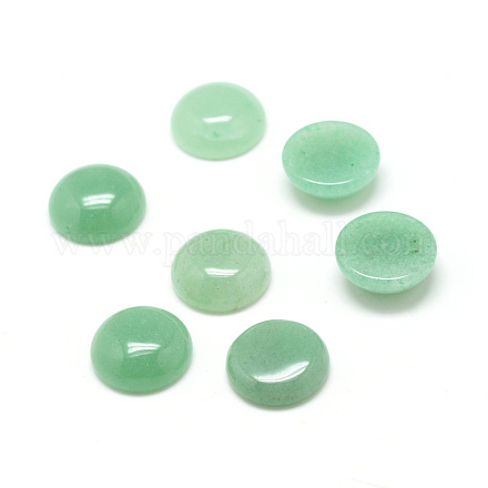 Природный зеленый авантюрин драгоценный камень кабошоны G-T020-8mm-02-1