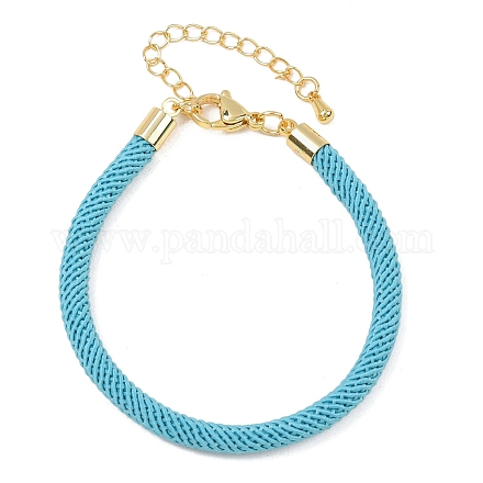 Изготовление браслета из круглого нейлонового шнура миланского плетения толщиной 4.5 мм BJEW-I245-01G-35-1