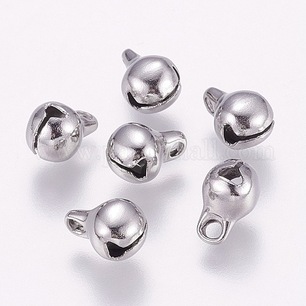 304 Stainless Steel Bell Charms STAS-E144-079P-C-1