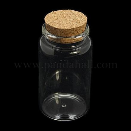 Botella de cristal frasco de vidrio para envases de abalorios X-CON-E008-92x47mm-1