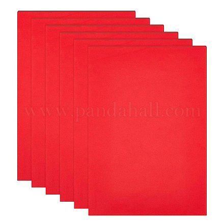 Benecreat 10 pz foglio di schiuma con retro autoadesivo rosso antiscivolo tappetino in schiuma eva con supporto adesivo per porte di mobili 30x21x0.1 cm AJEW-BC0005-62A-C-1