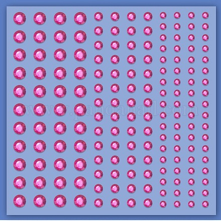 Акриловые наклейки на лицо со стразами&nbsp;LS-PW-WG72147-07-1