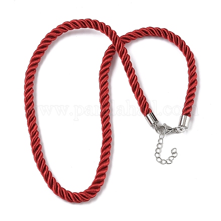 Изготовление ожерелья из нейлонового витого шнура толщиной 5 мм FIND-G096-01P-24-1