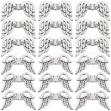 40шт 2 стиля бусины из сплава в тибетском стиле FIND-SC0011-80-1