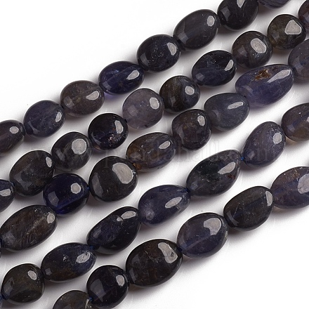 Perles naturelles Iolite brins G-D0002-D74-1