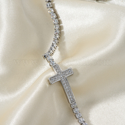 Минималистичные латунные браслеты-цепочки с кубическим цирконием для женщин NJ9684-3-1