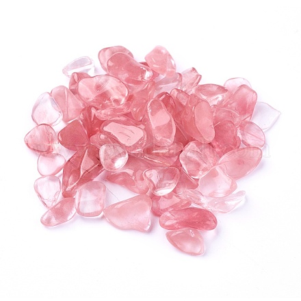 Cerise quartz perles de verre G-I221-09-1