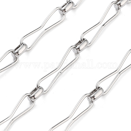 Латунные звенья цепи в форме песочных часов с покрытием стойки CHC-G023-01P-1