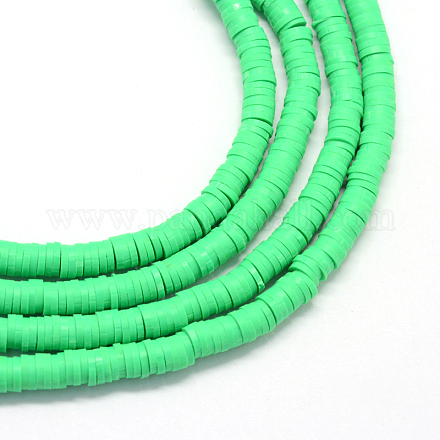 Eco-Friendly Handmade Polymer Clay Beads X-CLAY-R067-6.0mm-06-1