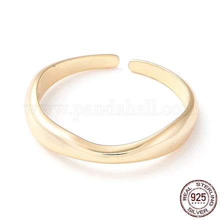 925 кольцо-манжета из стерлингового серебра для девочек и женщин RJEW-C003-03G-1