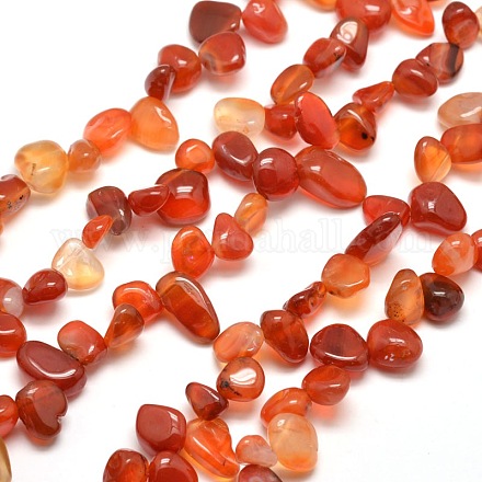 Agate naturelle brins puce de perles G-M204-32-1